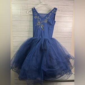 Weissman Navy and Beige Dance Costume